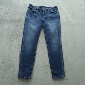 Loft Jeans Womens Size 4 Blue Low-Rise Curvy Skinny Ankle Denim 26.5" Inseam